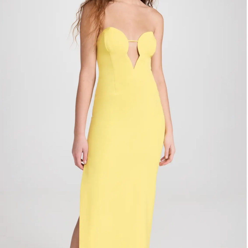 Bardot Eleni Midi Dress - Yellow (Sunshine) - Picture 1 of 6